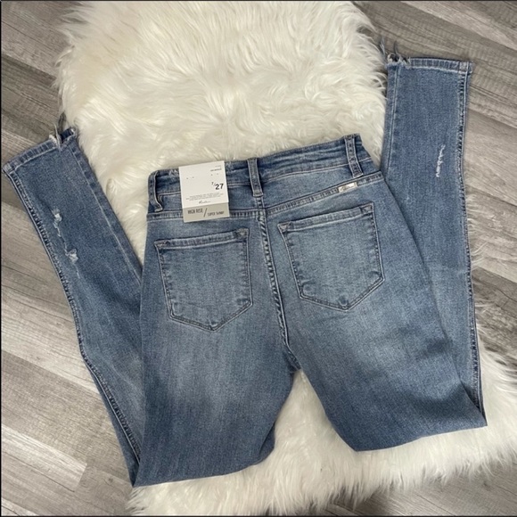 New CAN KAN Distressed High Rise Skinny Jeans - Picture 5 of 5